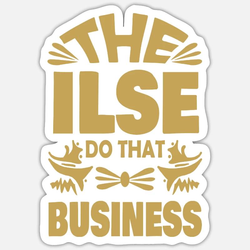 Ilse - Sticker size S (10 x 10 cm) - white matte