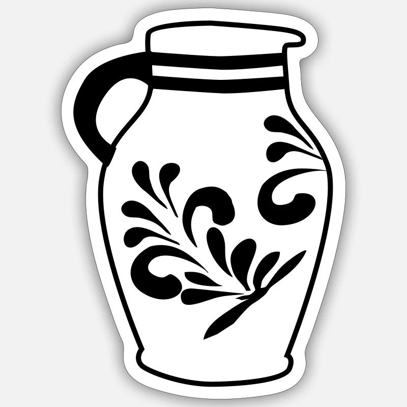 Bembel Design - Sticker size S (10 x 10 cm) - white matte