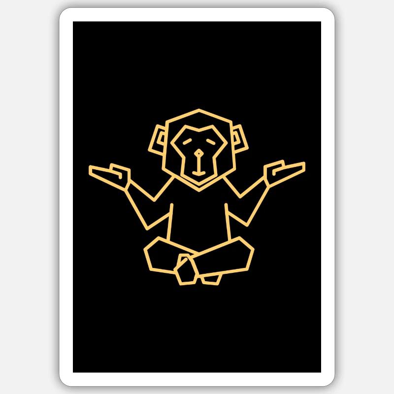 Like a Monkey Design Sticker Größe S (10 x 10 cm)