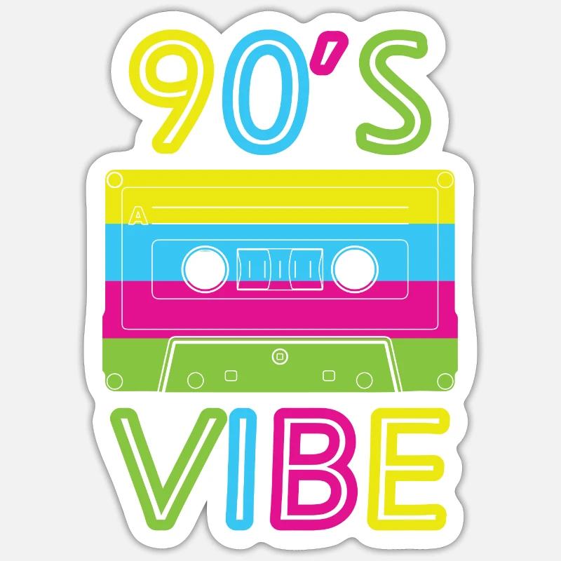 1990s Proverbs 90s Gift Idea Sticker size S (10 x 10 cm)
