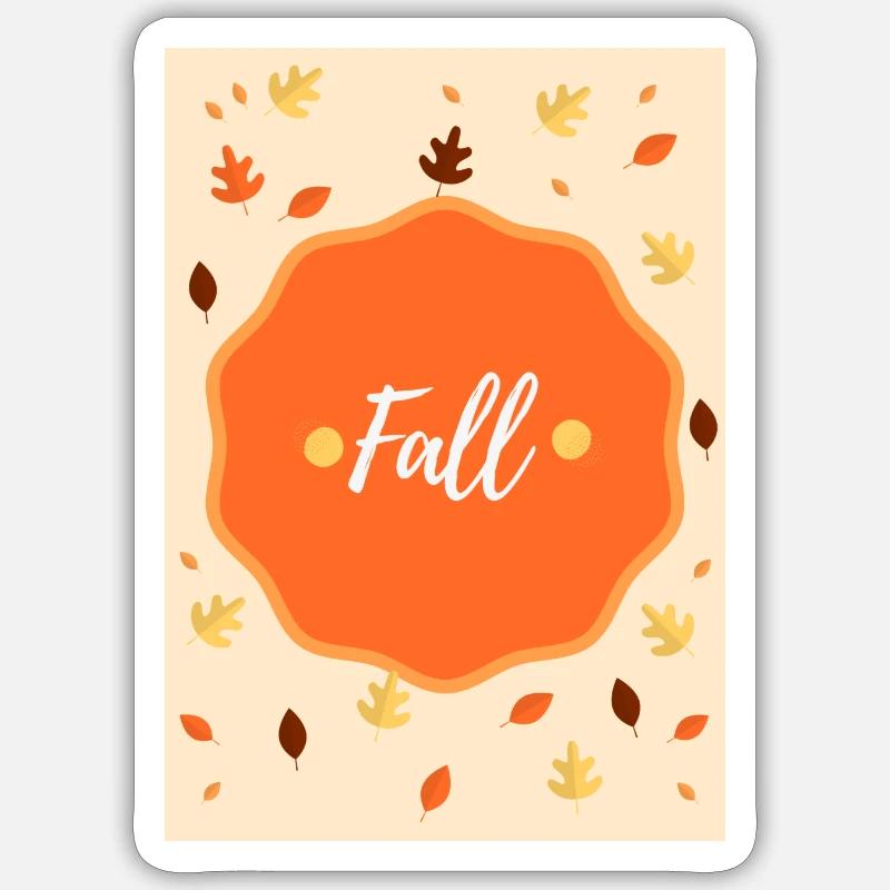 Case Design🍁🍂 - Sticker size S (10 x 10 cm) - white matte