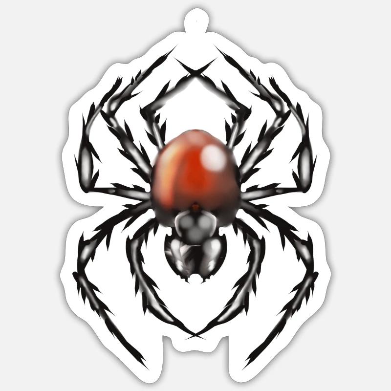 araignée - Sticker taille S (10 x 10 cm) - blanc mat