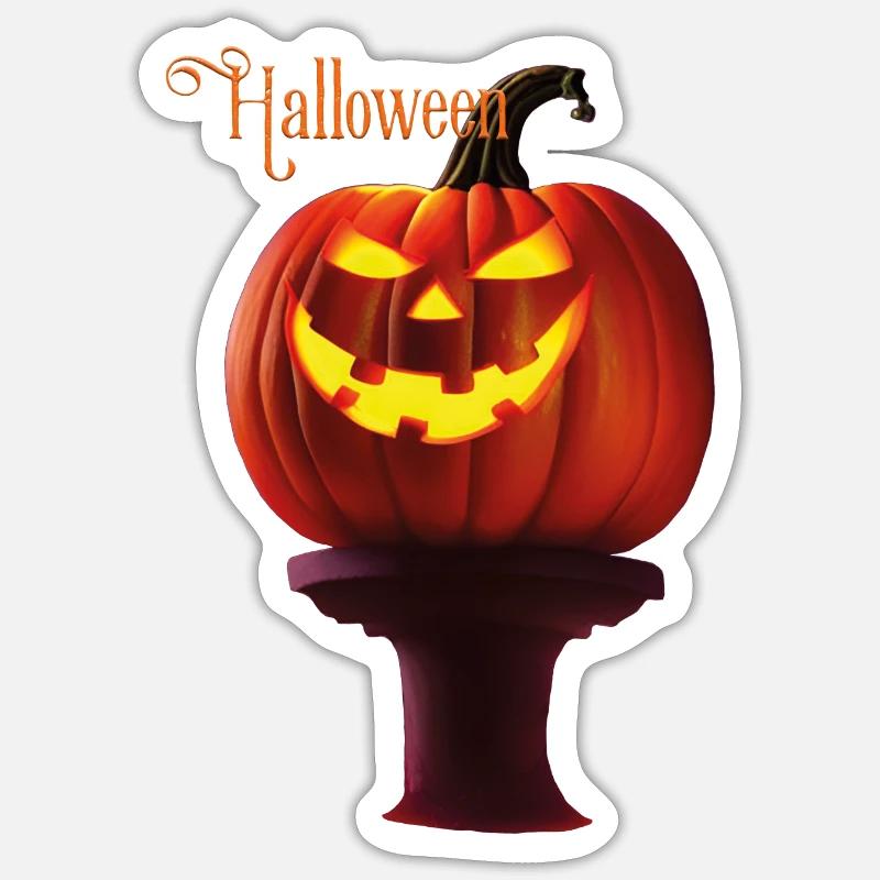 Pumpkin lantern Sticker size S (10 x 10 cm)