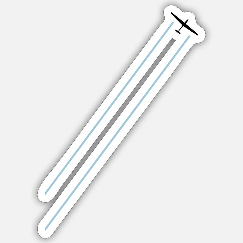 Glider Gliding Gliding Glider Sticker size S (10 x 10 cm)