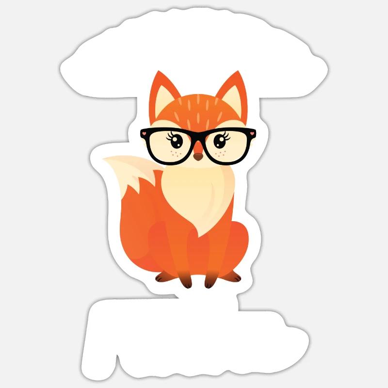 Ich Bin Halt Ein Fuchs - Sticker Größe S (10 x 10 cm) - Mattweiß