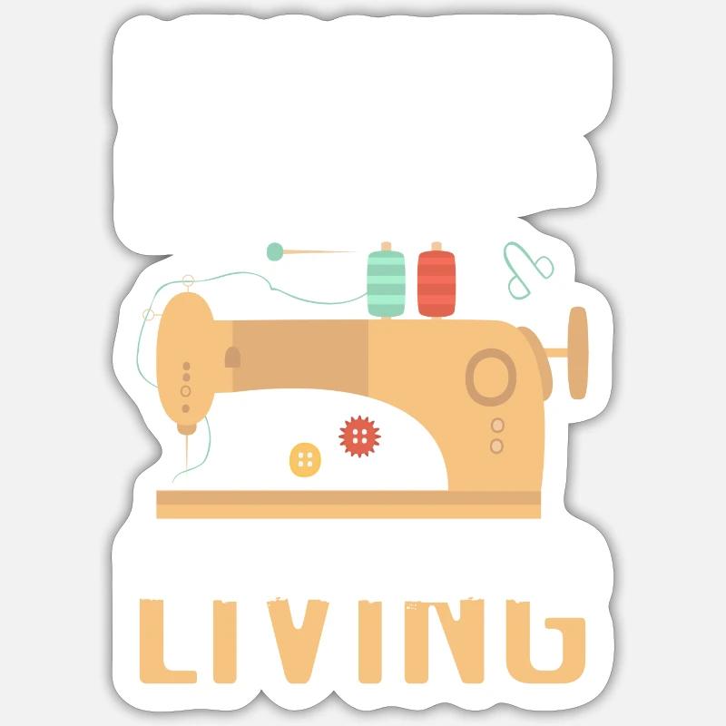 Sewing Needle Suit Sewing Machine Sticker size S (10 x 10 cm)