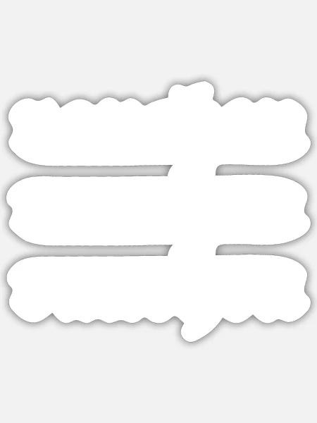 Rauchen - Sticker Größe S (10 x 10 cm) - Mattweiß