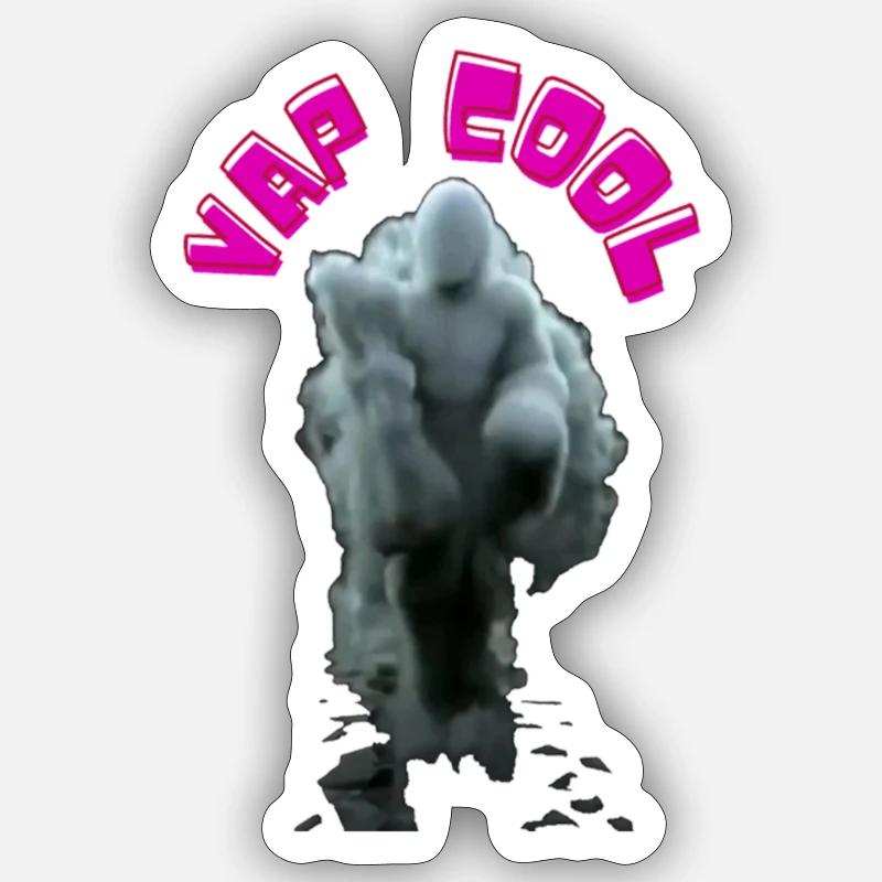 Vap Cool - Sticker Größe S (10 x 10 cm) - Mattweiß
