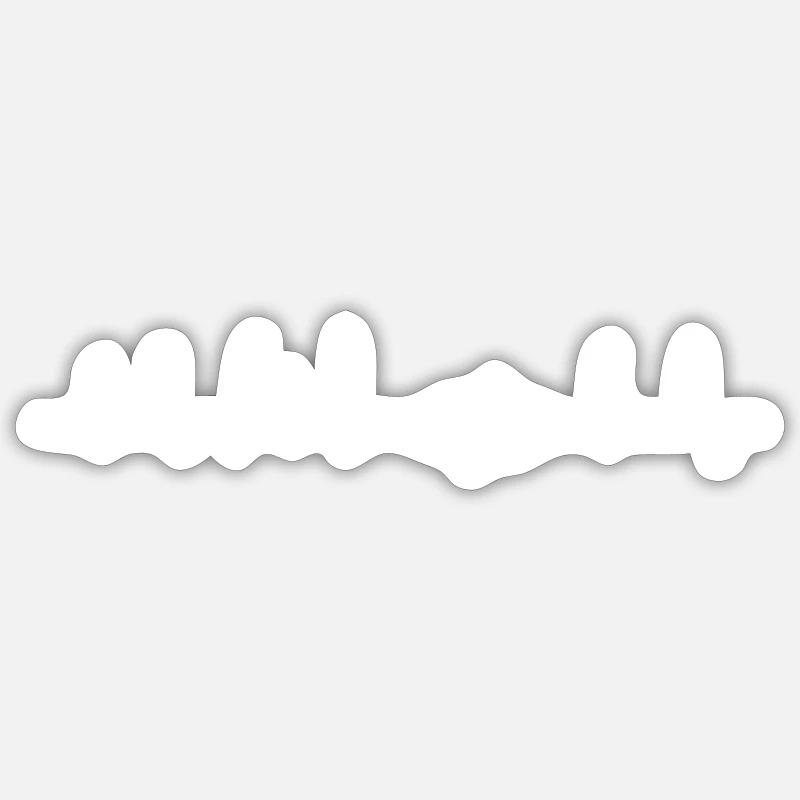 Programmer heartbeat - Sticker size S (10 x 10 cm) - white matte