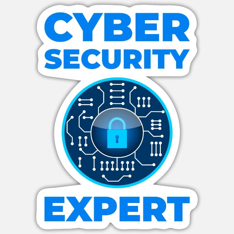 Cyber security Sticker size S (10 x 10 cm)