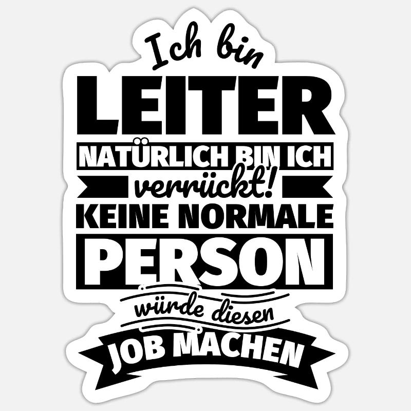 Leiter Geschenke Sticker Größe S (10 x 10 cm)