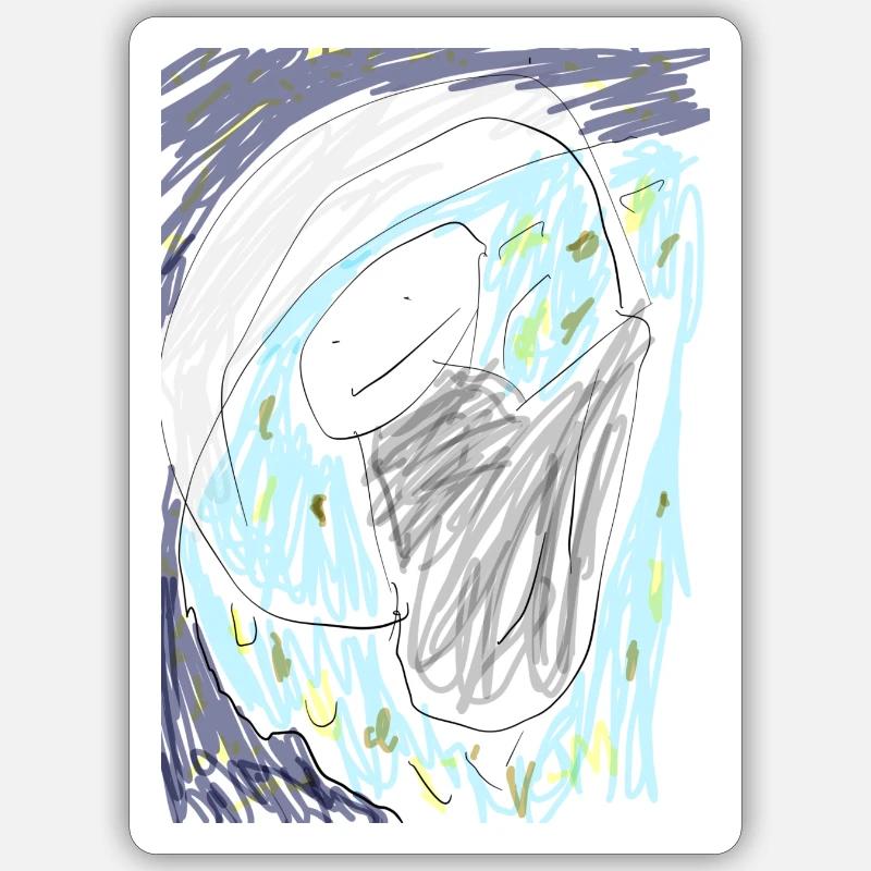 4DD65CBA 864F 4BD0 96E9 8DBDFC369C4E Sticker Größe S (10 x 10 cm)