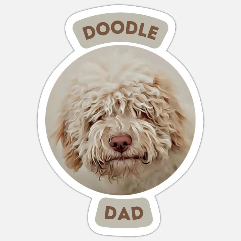 Doodle dad Sticker size S (10 x 10 cm)