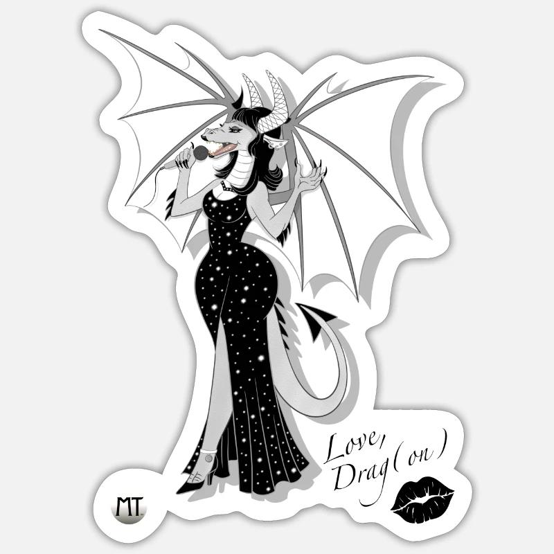 Vedä(päällä) - Sticker størrelse S (10 x 10 cm) - mat hvid