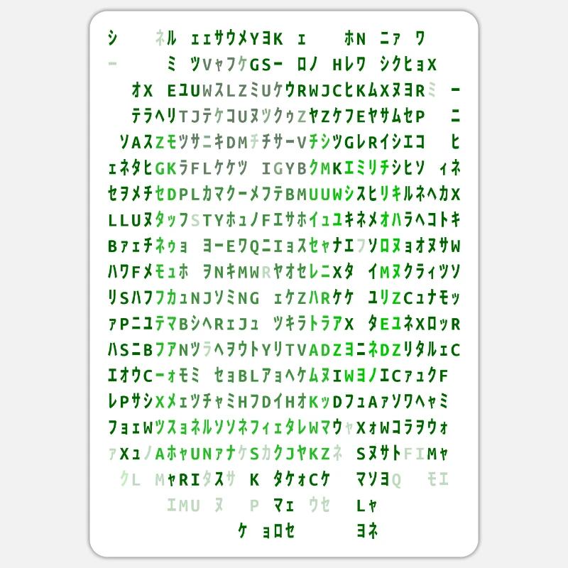 Matrix Bier - Sticker Größe S (10 x 10 cm) - Mattweiß