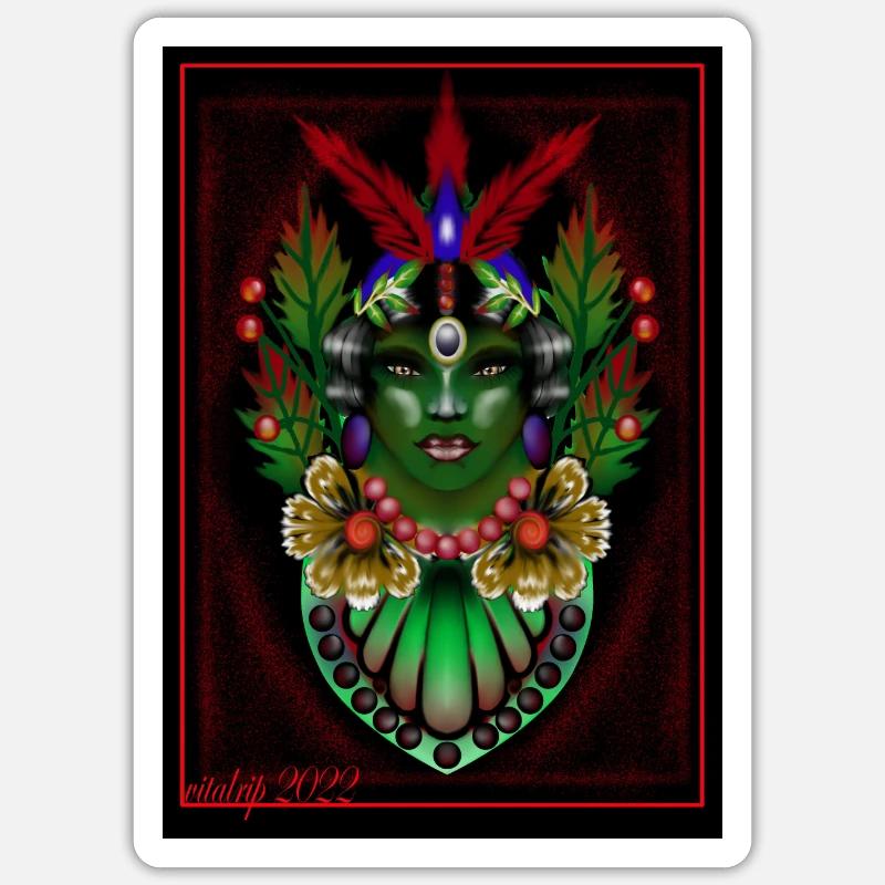 french cancan - Sticker taille S (10 x 10 cm) - blanc mat