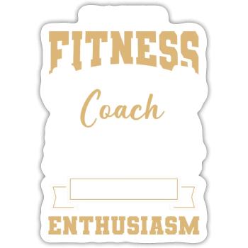 Entraînement Fitness Trainer Muscles Bench Press - Sticker taille S (10 x 10 cm) - blanc mat - Devant