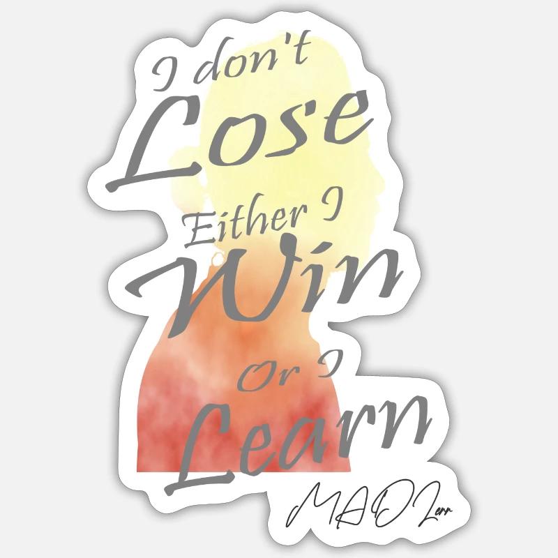 Je ne perds pas (Conception graphique numérique) #3 Sticker taille S (10 x 10 cm)