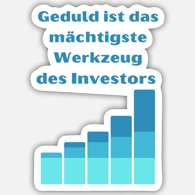 Geduld ist mächtig Sticker Größe S (10 x 10 cm)