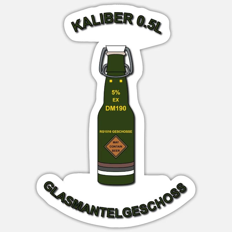 Glasmantelgeschoss V2 Sticker Größe S (10 x 10 cm)