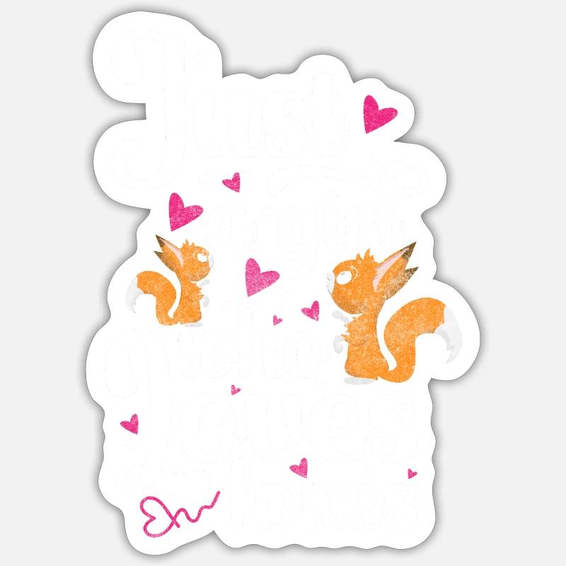 Fox Cunning Wisdom Wilderness - Sticker size S (10 x 10 cm) - white matte