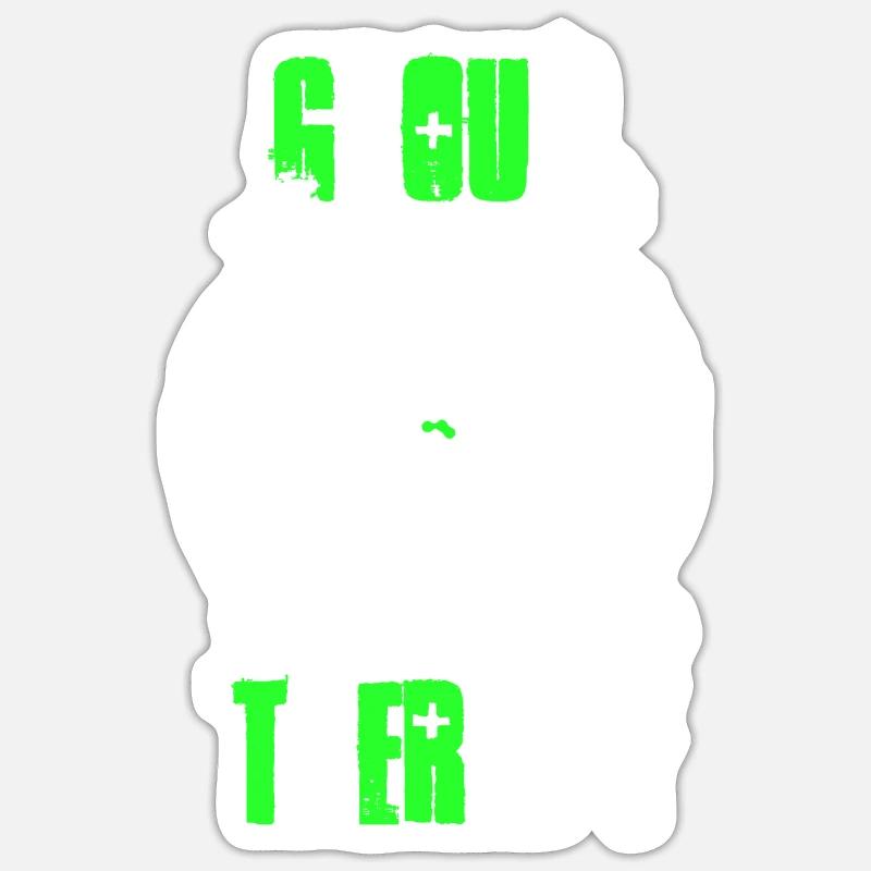 Group Therapy Schützenshirt - Sticker Größe S (10 x 10 cm) - Mattweiß
