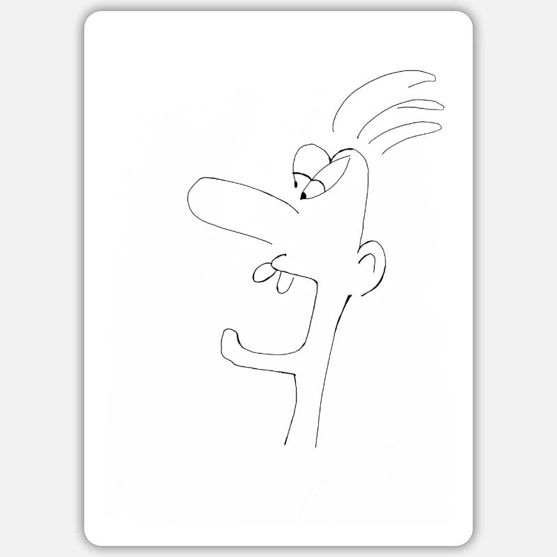 Grignoteuse - Sticker taille S (10 x 10 cm) - blanc mat