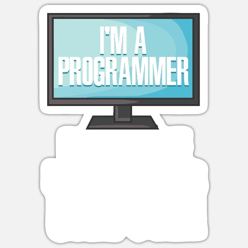I'm A Programmer I Write Code I Will Not Fix Your Sticker Größe S (10 x 10 cm)