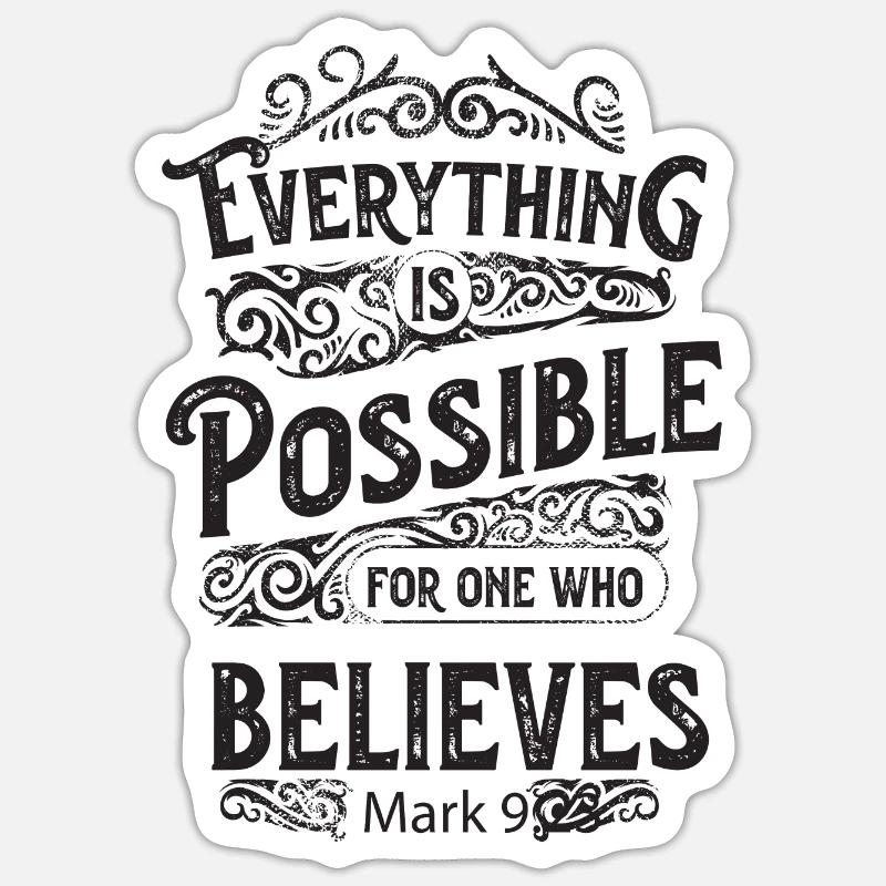 Everything is Possible Sticker Größe S (10 x 10 cm)