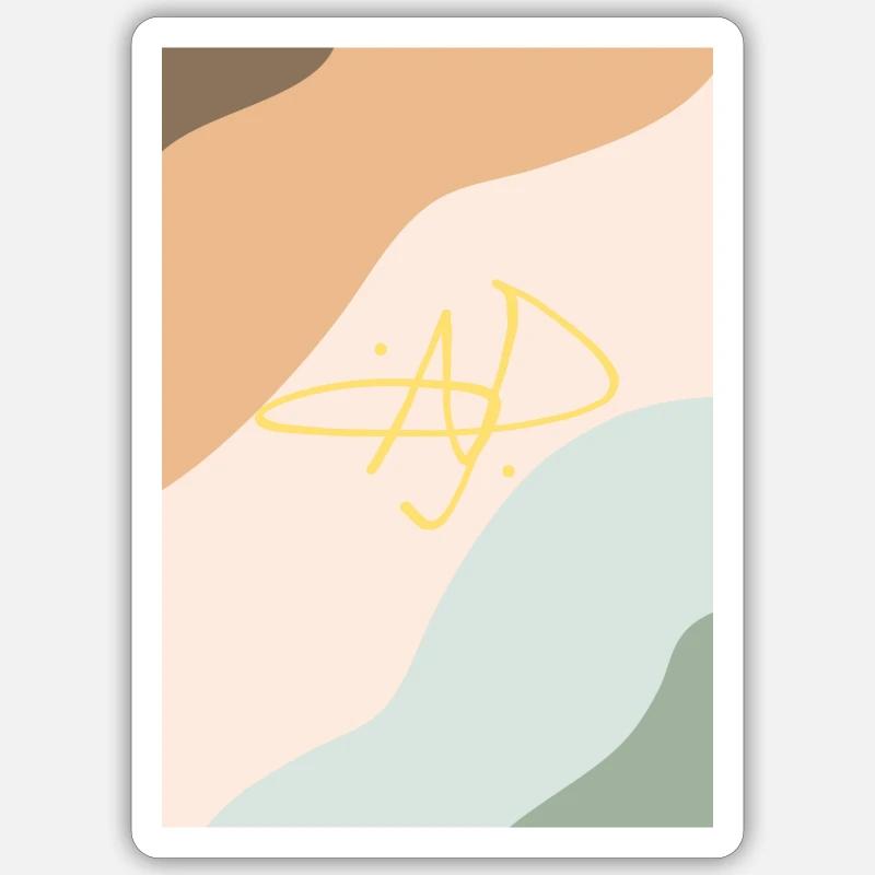 Signée par ... - Sticker taille S (10 x 10 cm) - blanc mat