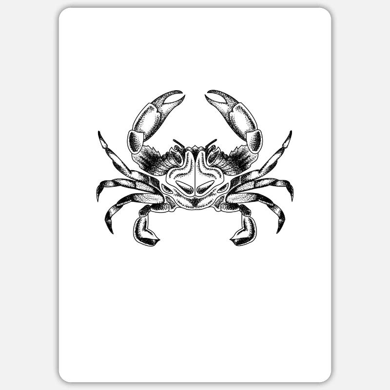 CANCER - Sticker taille S (10 x 10 cm) - blanc mat