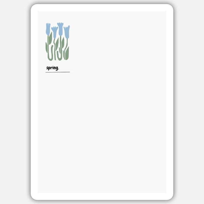 Spring Design Sticker Größe S (10 x 10 cm)