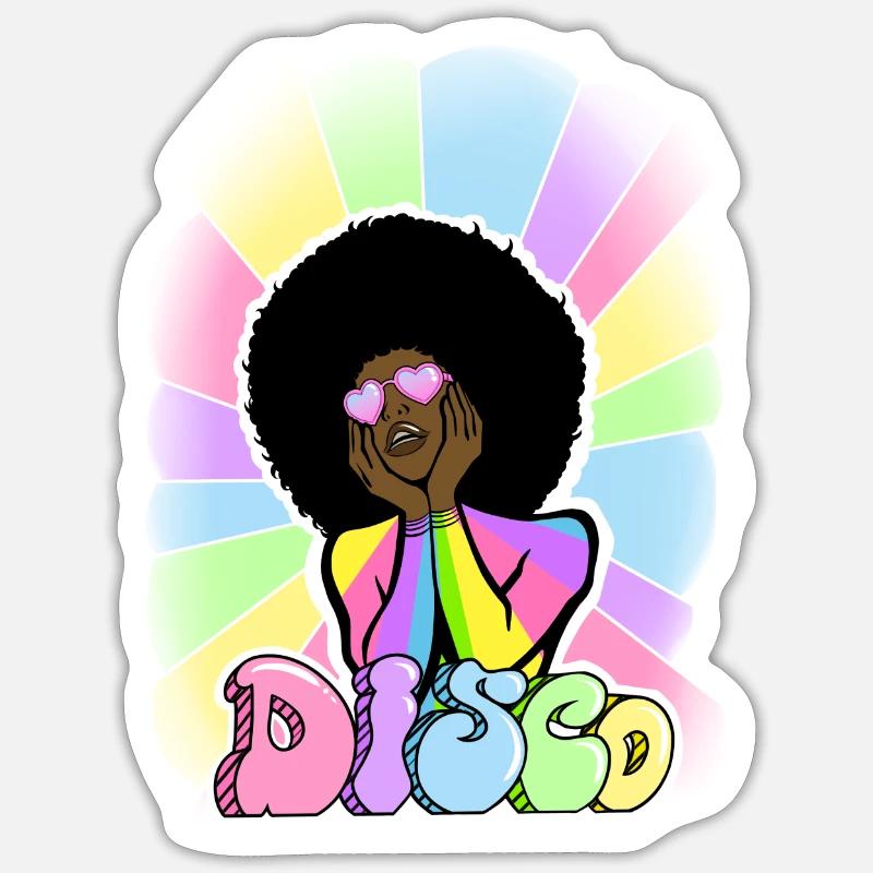Die Seele von Disco 2 Sticker Größe S (10 x 10 cm)