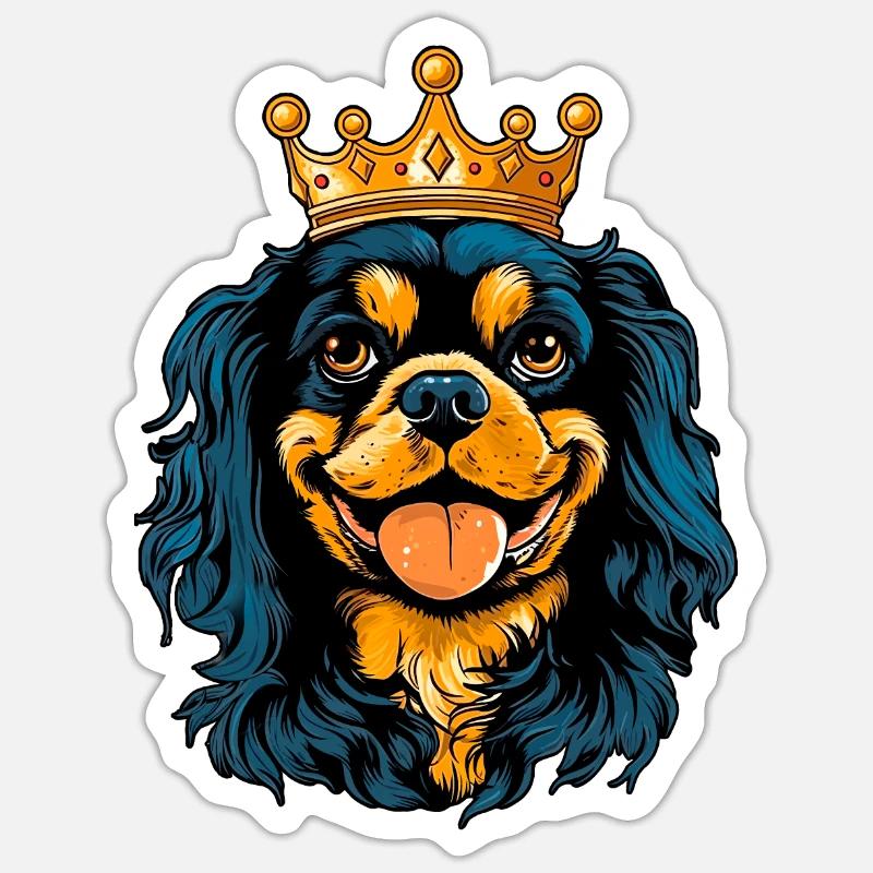 Cavalier King Charles Spaniel - Sticker size S (10 x 10 cm) - white matte