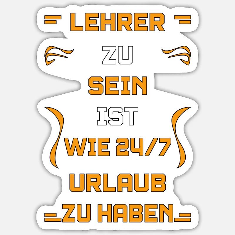 Dicton de l’enseignant - Sticker taille S (10 x 10 cm) - blanc mat