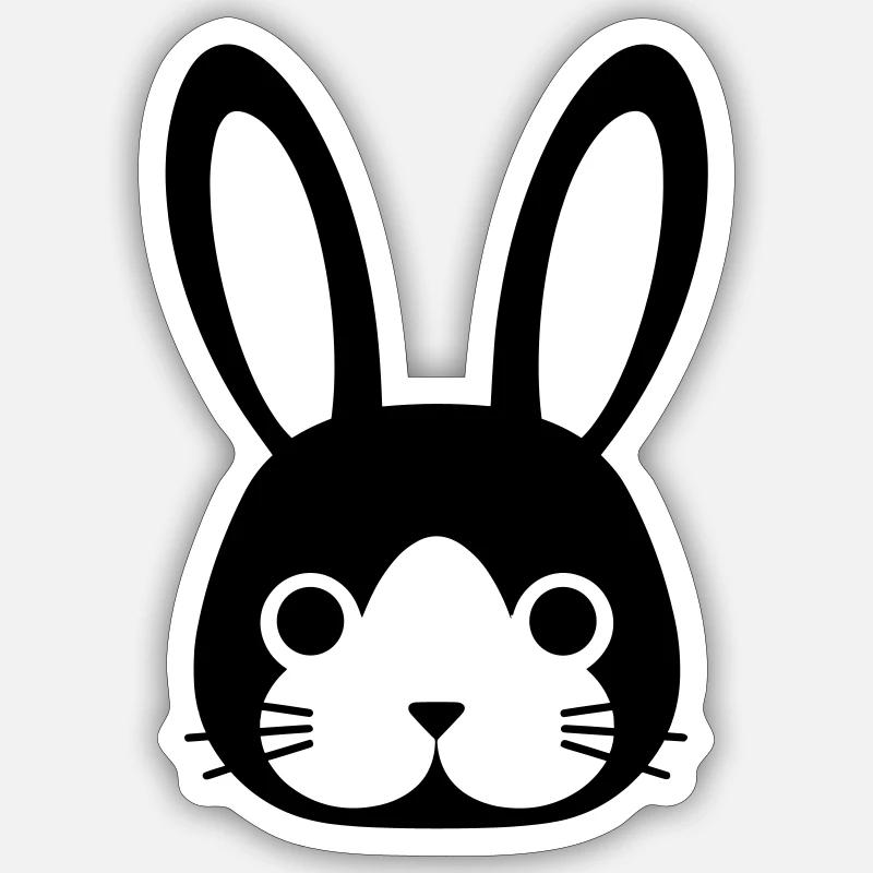 rabbit Sticker size S (10 x 10 cm)