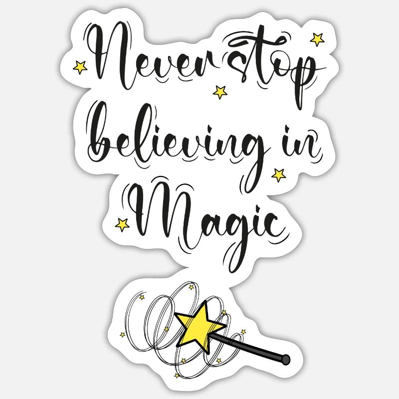 Magic2 - Sticker taille S (10 x 10 cm) - blanc mat