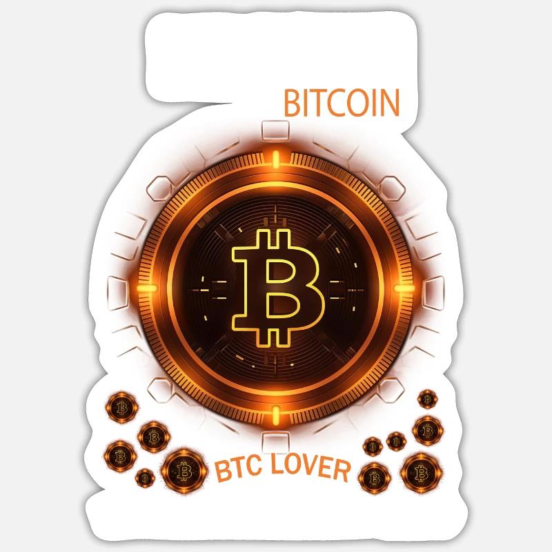JE FAIS CONFIANCE À BITCOIN BTC L’ÉVOLUTION DE L’ARGENT COMMENCE Sticker taille S (10 x 10 cm)