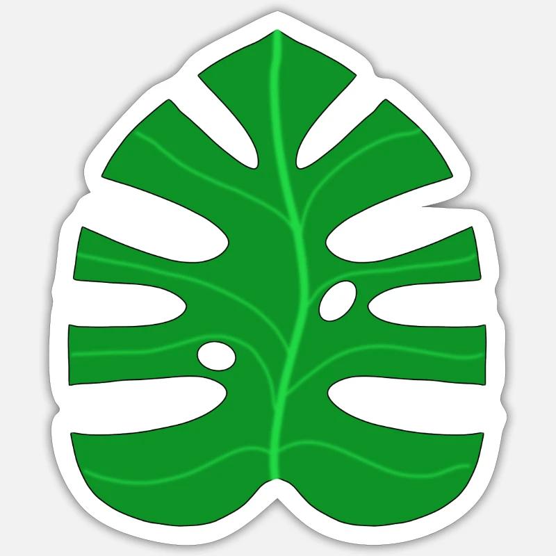 Monsters Leaf Sticker size S (10 x 10 cm)