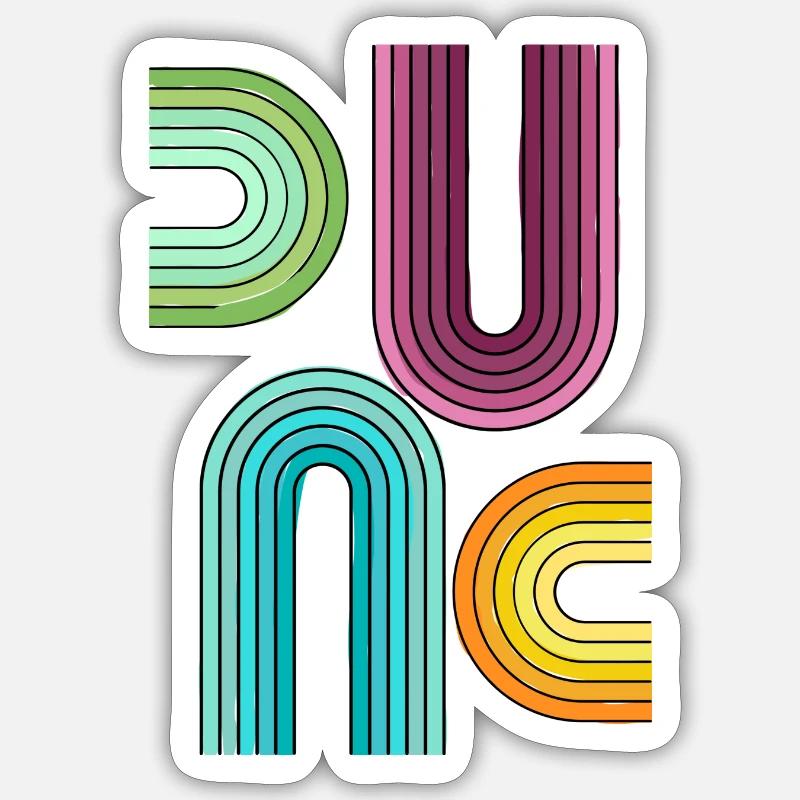 buntes Muster - Sticker Größe S (10 x 10 cm) - Mattweiß