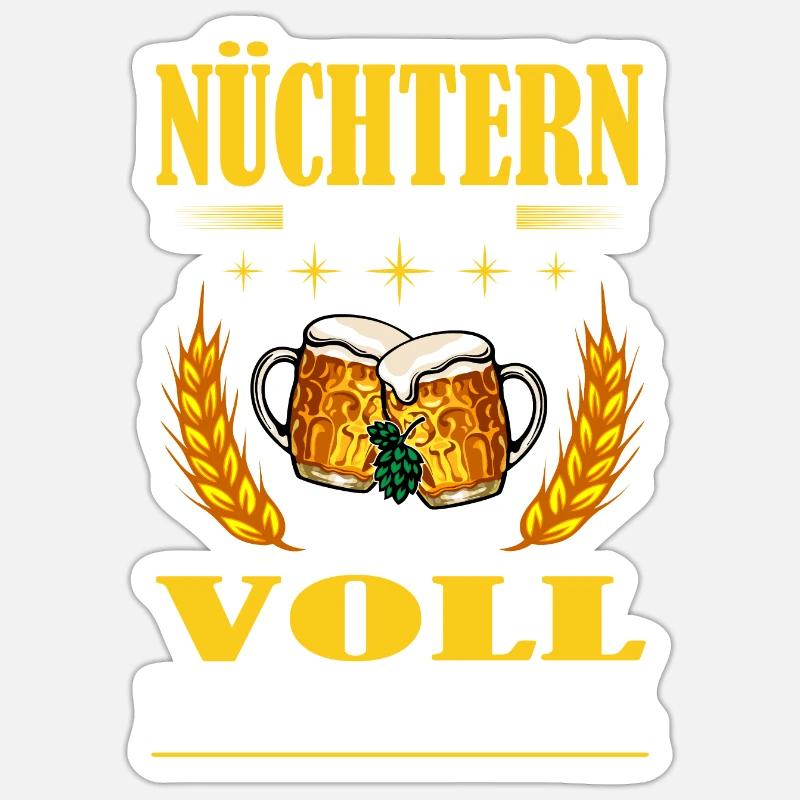 Nüchtern Sticker Größe S (10 x 10 cm)