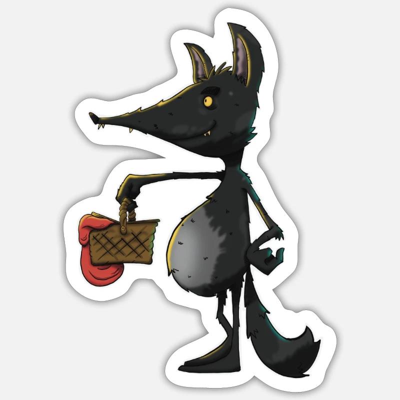 Werewolf - Sticker size S (10 x 10 cm) - white matte