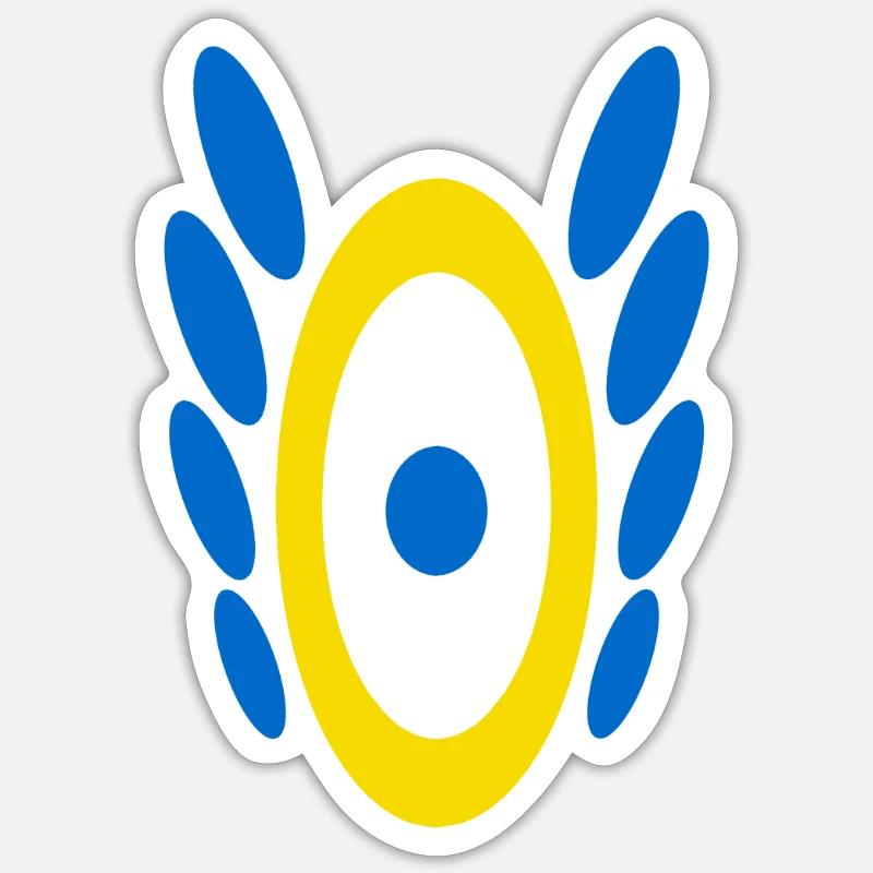 Pattern N°6 - Sticker size S (10 x 10 cm) - white matte