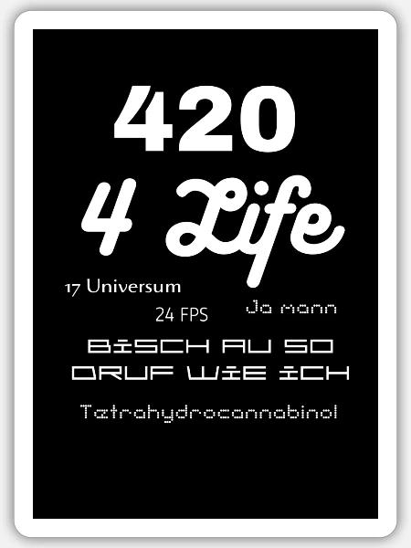- Sticker Größe S (10 x 10 cm) - Mattweiß