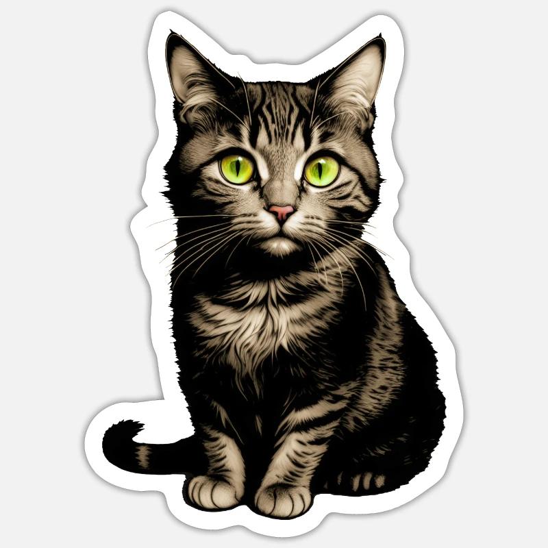 Kitten Sticker size S (10 x 10 cm)