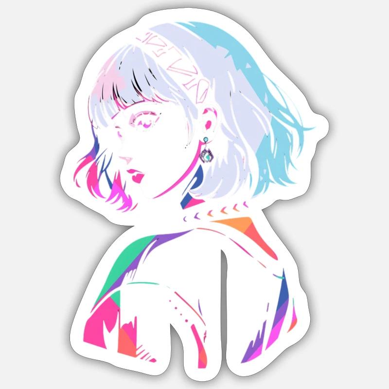 Sara - Sticker taille S (10 x 10 cm) - blanc mat