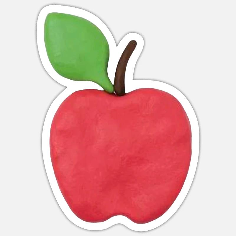 APPLE-APPLE - Sticker size S (10 x 10 cm) - white matte