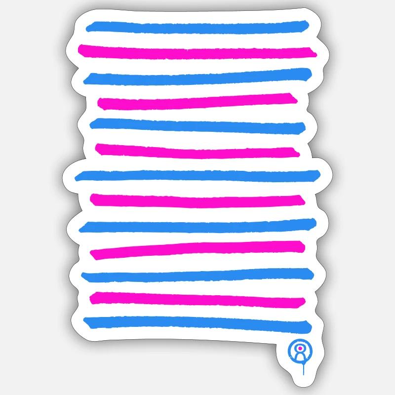 Sprayed graffiti lines, printing color freely selectable Sticker size S (10 x 10 cm)