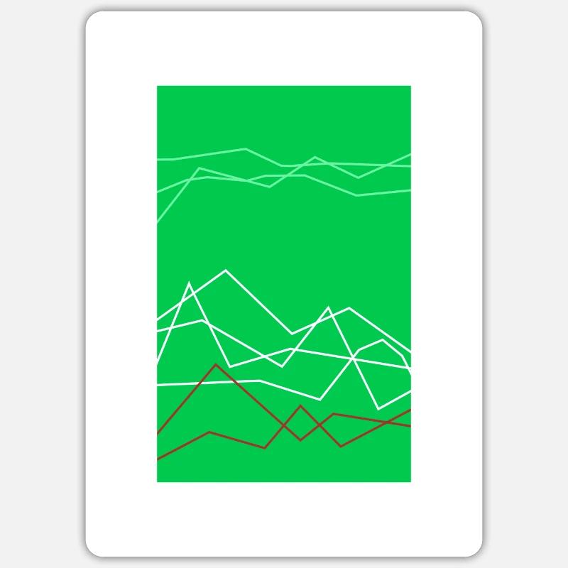 Die Welt - Sticker Größe S (10 x 10 cm) - Mattweiß