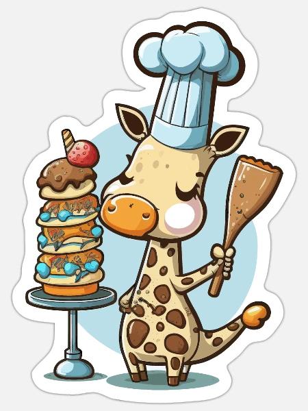 Cuisson à la commande - Sticker taille S (10 x 10 cm) - blanc mat